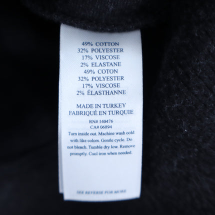Faherty Legend Sweater Hoodie Heathered Black Twill Marled Pullover Women's S