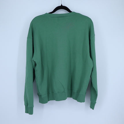 Lingua Franca Madam President Sweatshirt Green French Terry Pullover Women's L