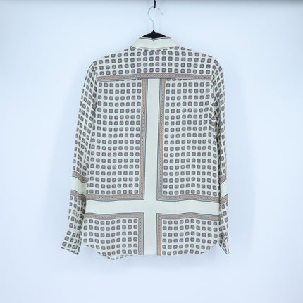 J. Crew Jules Classic Fit Shirt Ivory Foulard Print NWT Button Up Women's 00