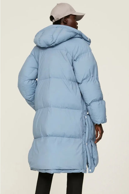 THE ARRIVALS Turbo Puffer Sleeper Coat Vintage Blue Long Sleeve Women's XS