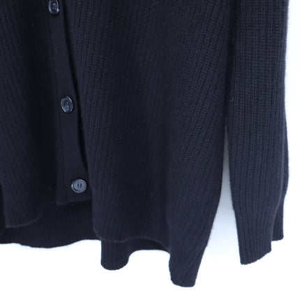 JENNI KAYNE 100% Cashmere Cocoon Cardigan Black Long Sleeve Women's M