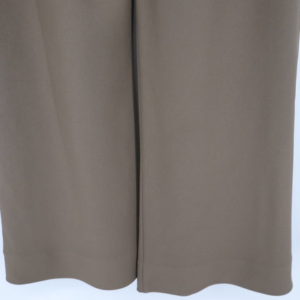 STAUD Stroll Crepe Flared Pants Truffle Brown Wide Leg Pull On Women's S