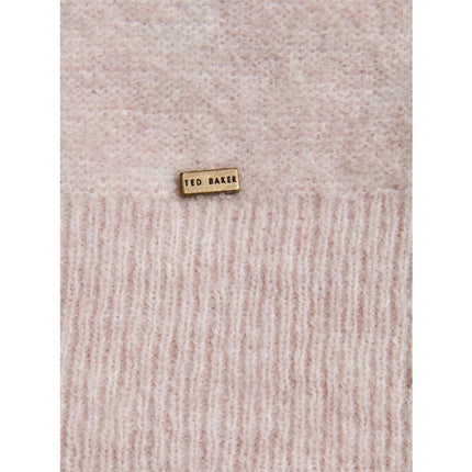 TED BAKER Larbow Statement Bow Sweater NWT Pink Wool Pullover Women's 0/US 2