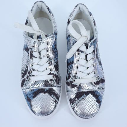 CHRISTIAN LOUBOUTIN Fun Vieira Orlato Sneaker Amazonia Silver Women's 36/US 6