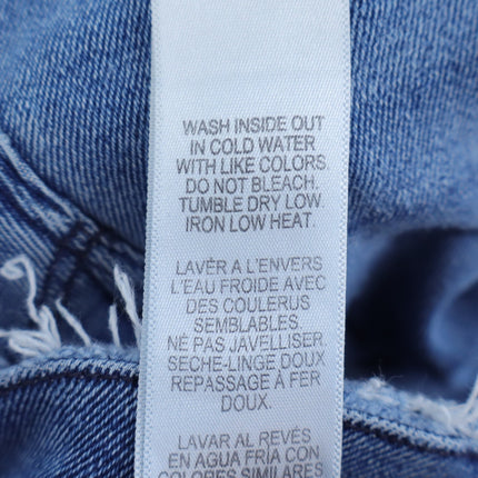 Good American Good Legs Straight Jeans Blue 449 Mid Rise Stretch Women's 0/25
