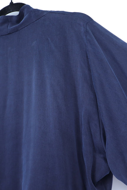 FIFTEEN TWENTY Blouson Tie Front Top Navy NWT Kimono Short Sleeve Women's M