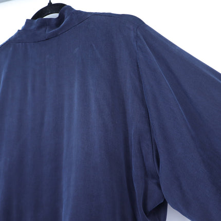 FIFTEEN TWENTY Blouson Tie Front Top Navy NWT Kimono Short Sleeve Women's M