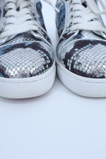 CHRISTIAN LOUBOUTIN Fun Vieira Orlato Sneaker Amazonia Silver Women's 36/US 6