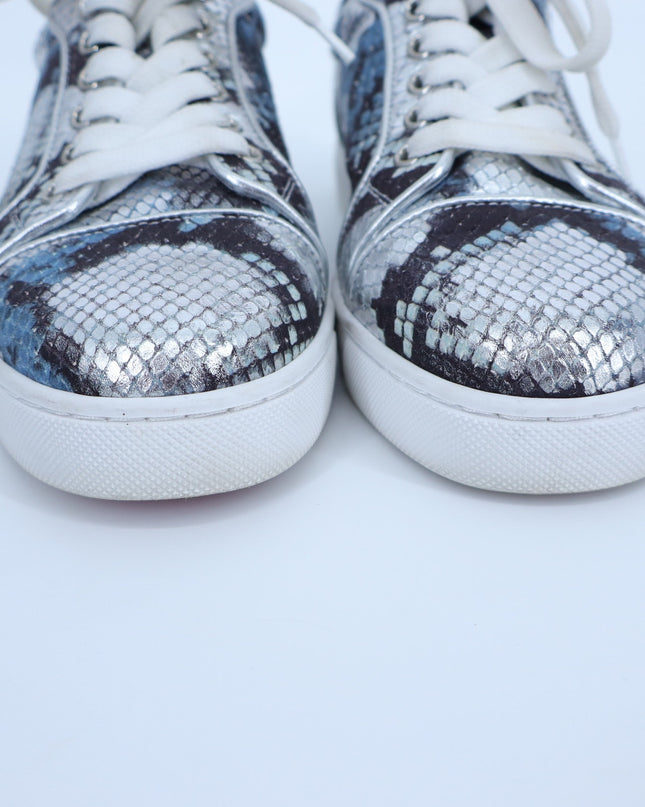 CHRISTIAN LOUBOUTIN Fun Vieira Orlato Sneaker Amazonia Silver Women's 36/US 6