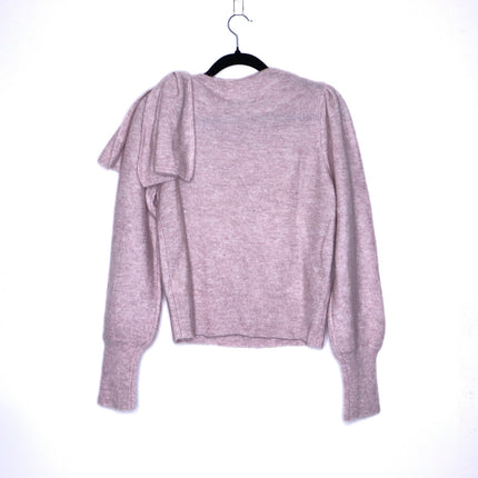 TED BAKER Larbow Statement Bow Sweater NWT Pink Wool Pullover Women's 0/US 2