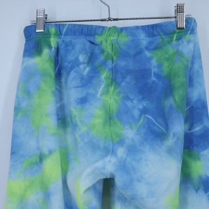 Aviator Nation Tie Dye Jogger Sweatpants Blue and Yellow Pull On Women's S
