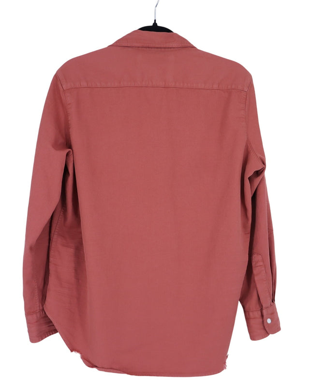 FRANK & EILEEN Eileen Shirt Rust Orange Relaxed Button Up Long Sleeve Women's S