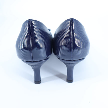 Prologue Shoes Luvi Briana Buckle Pump Navy Pointed Toe Women's 36/US 5.5