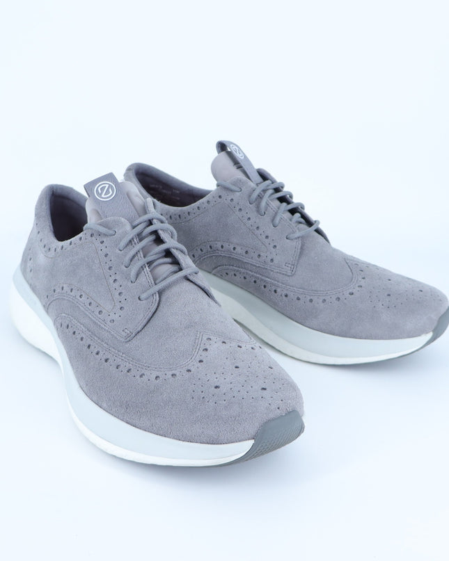 Cole Haan Zerogrand Changepace Sneaker Gray Quiet Shade Wingtip Lace Up Men's 11