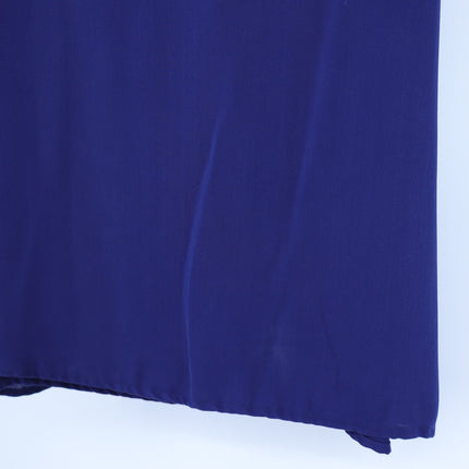 Vince Silk Sleeveless Blouse Cobalt Blue Ribbed Round Neck Women's S