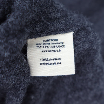 Hartford Jay Double-Faced Wool Jacket Gray Button Front Long Sleeve Men's L