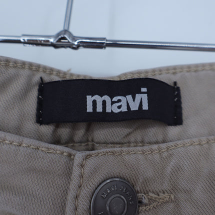 Mavi Marcus Slim Straight Leg Pants Khaki Tan Pewter Luxe Twill Men's 32/32