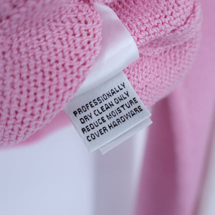 ST. JOHN SPORT Hooded Zip Up Sweater Santana Knit Track Suit Pink Women's L
