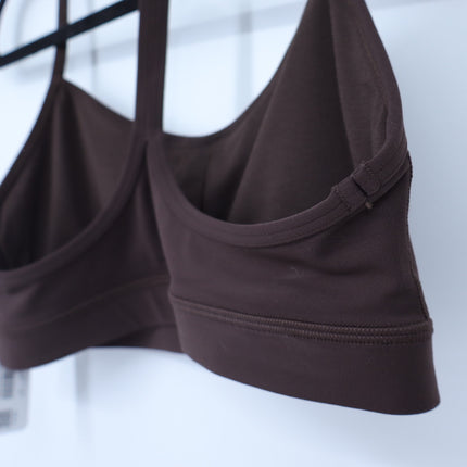 Lululemon Flow Y Bra Espresso Brown Racerback NWT Nulu Yoga Active Women's 10
