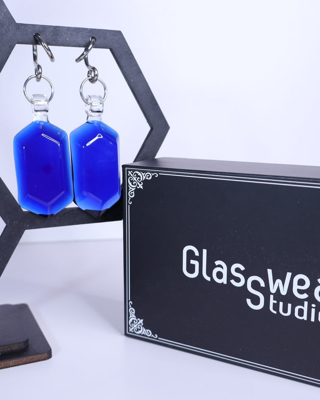 GLASSWEAR STUDIOS Handmade Cobalt Blue Rupee Weights 10g/2.5mm Hangers
