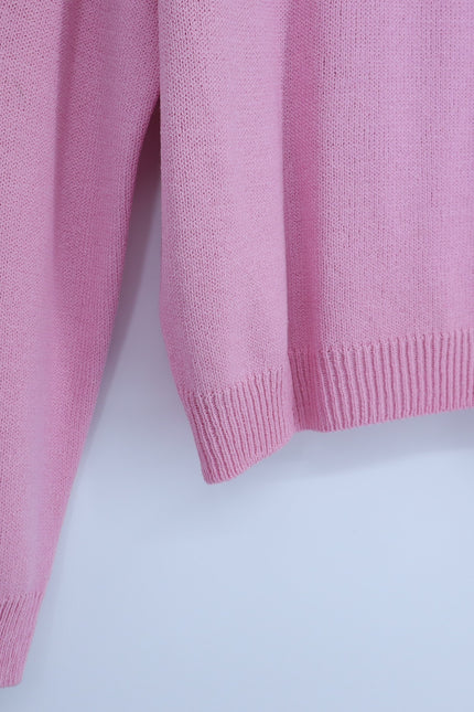 ST. JOHN SPORT Hooded Zip Up Sweater Santana Knit Track Suit Pink Women's L