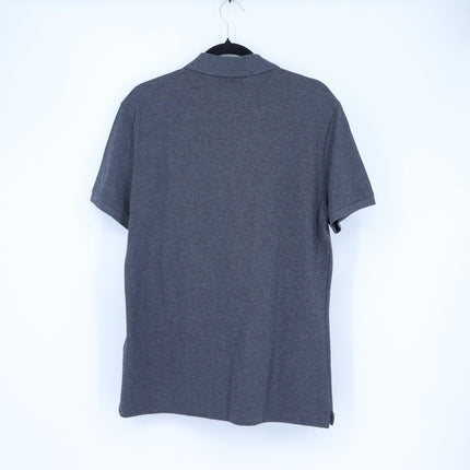 Lacoste Slim Fit Polo Shirt Flamed Gray Cotton Pique Short Sleeve Men's L