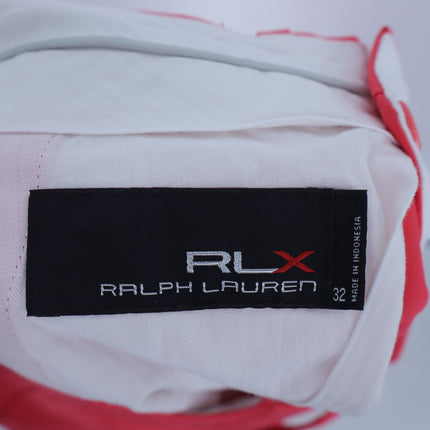 RLX Ralph Lauren Golf Shorts Salmon Pink Performance Stretch Chino Men's 32