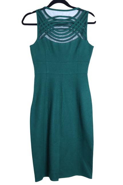 SUSANA MONACO NWT Wool Blend Sheath Mini Dress Malachite Green Women's 4