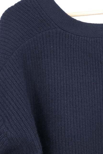 JENNI KAYNE 100% Cashmere Cocoon Cardigan Black Long Sleeve Women's M