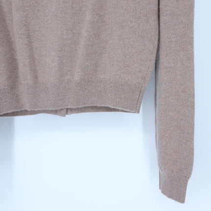 Aritzia Bare 100% Cashmere Noteworthy Cardigan Heathered Nomad Taupe Women's XS