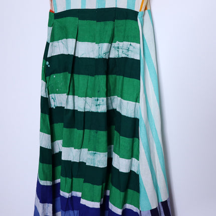 STUDIO 189 Hand Batik Shirt Dress NWT Mixed Print Cotton Multicolor Women's XS