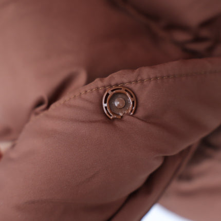 Lululemon Long Oversized Jacket Roasted Brown 600 Goose Down Puffer Women's M/L