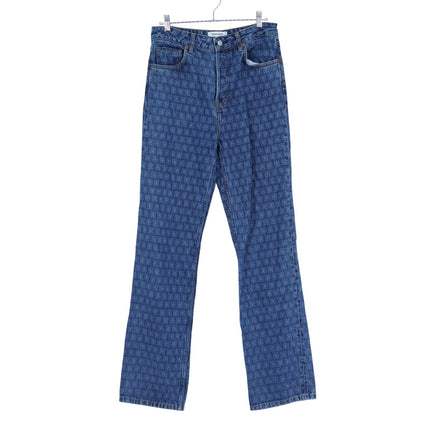 REFORMATION JEANS Cynthia Straight Long Jeans Disco Blue High Rise Women's 8