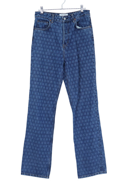 REFORMATION JEANS Cynthia Straight Long Jeans Disco Blue High Rise Women's 8