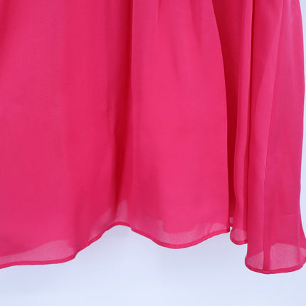ZIMMERMANN Pink Silk Halter Blouse Tie-Neck Fuchsia Sleeveless Women's 1/US 2