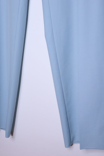 STELLA MCCARTNEY Wool Straight Leg Pants Mineral Blue Women's 50/14