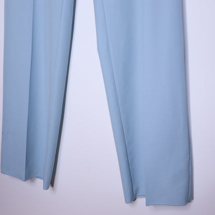 STELLA MCCARTNEY Wool Straight Leg Pants NWT Mineral Blue Women's 50/14