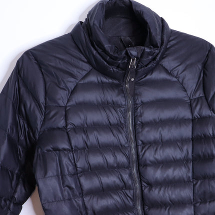 LULULEMON Brave The Cold Goose Down Jacket Black Knee Length Women's 4