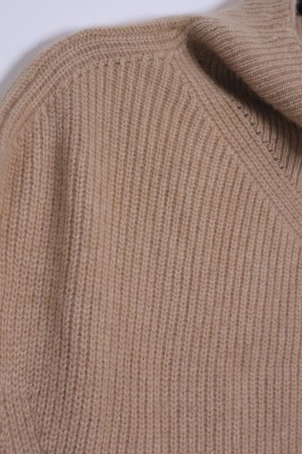 BY ANTHROPOLOGIE Oversized Ribbed 100% Cashmere Sweater Vest Neutral Women's XS