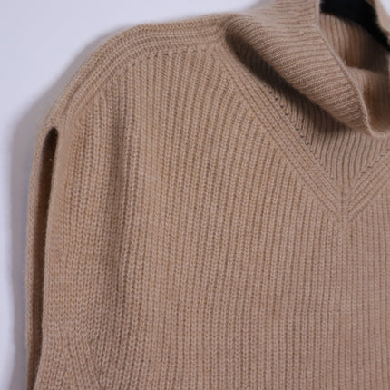 BY ANTHROPOLOGIE Oversized Ribbed 100% Cashmere Sweater Vest Neutral Women's XS