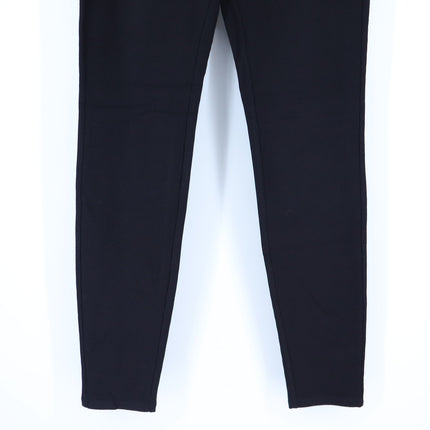 Eileen Fisher Stretch Ponte Pants Black NWT Pull On Ribbed Casual Women's M