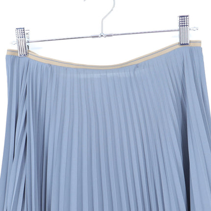 Vince Draped Pleated Midi Skirt Grey Lake Stone Accordion Pull On Midi Women's 4