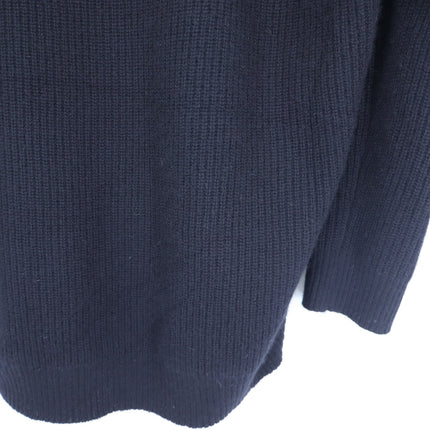 JENNI KAYNE 100% Cashmere Cocoon Cardigan Black Long Sleeve Women's M