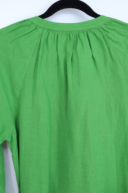 J. CREW Green Cabana Linen Mini Shift Dress NWT Summer Moss Belted Women's S