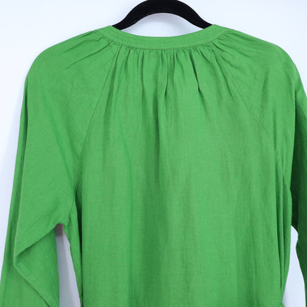 J. CREW Green Cabana Linen Mini Shift Dress NWT Summer Moss Belted Women's S
