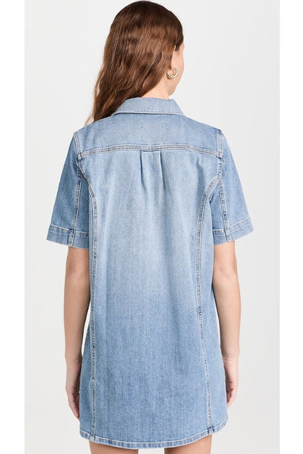 RAMY BROOK Tunechi Denim Mini Dress NWT Blue Light Wash Women's 30/US 10