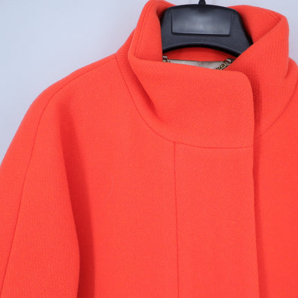 J. CREW Cocoon Coat NWT Italian Stadium Cloth Wool Blend Hunter Orange Women's 2
