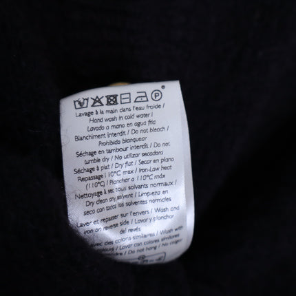 SEZANE Sacha Sweater Vest Cardigan Black w/ Gold Button Wool Blend Women's M