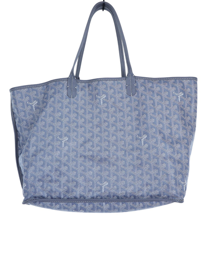 GOYARD Saint Louis GM Tote Bag Gray Coated Canvas with Removable Pouch