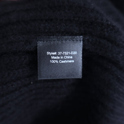 JENNI KAYNE 100% Cashmere Cocoon Cardigan Black Long Sleeve Women's M
